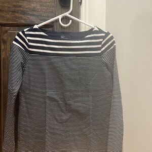 GAP Navy and White Striped Top